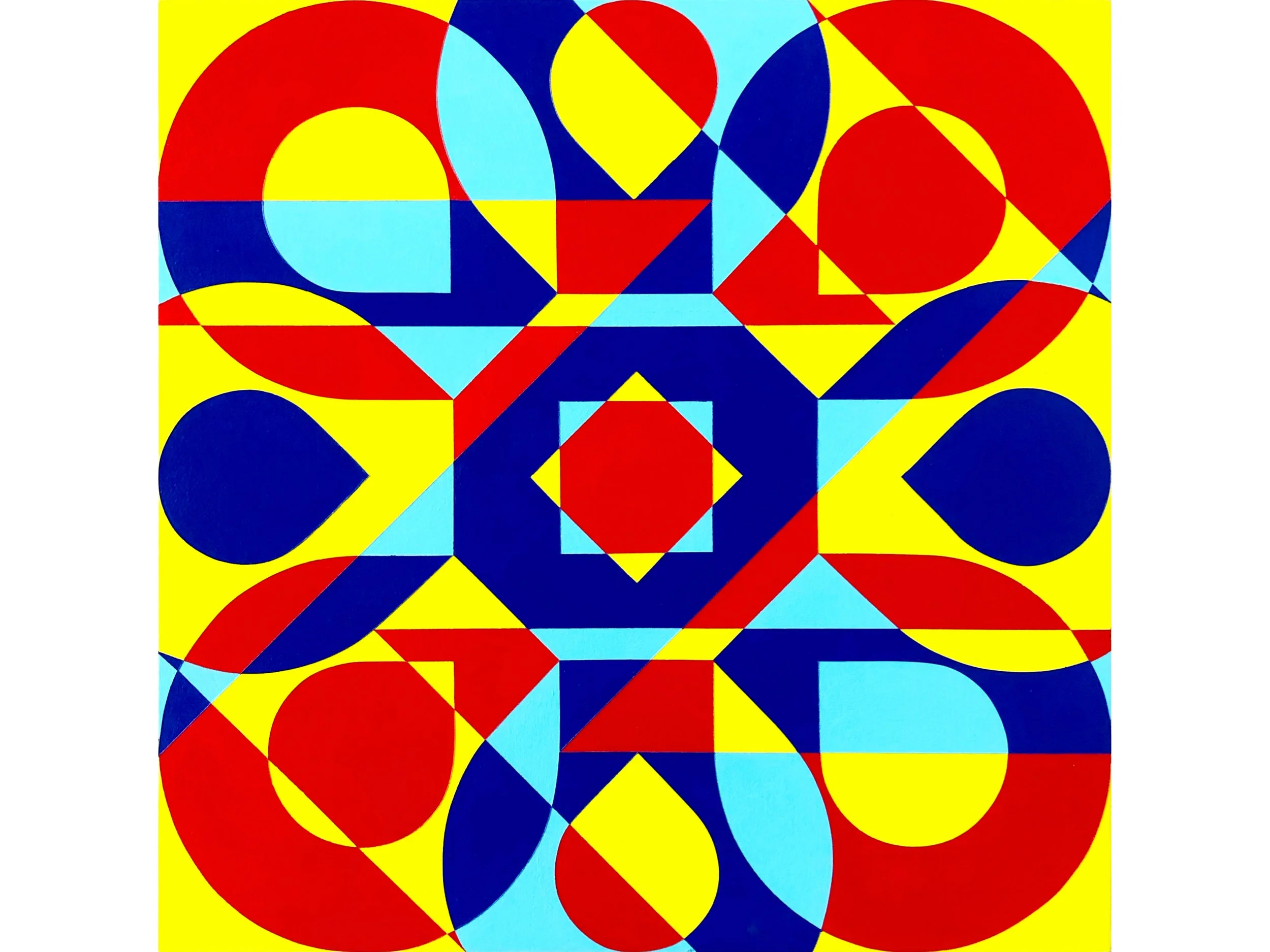 'Undo',  acrylic on wooden panel, 30 × 30 cm, 2021