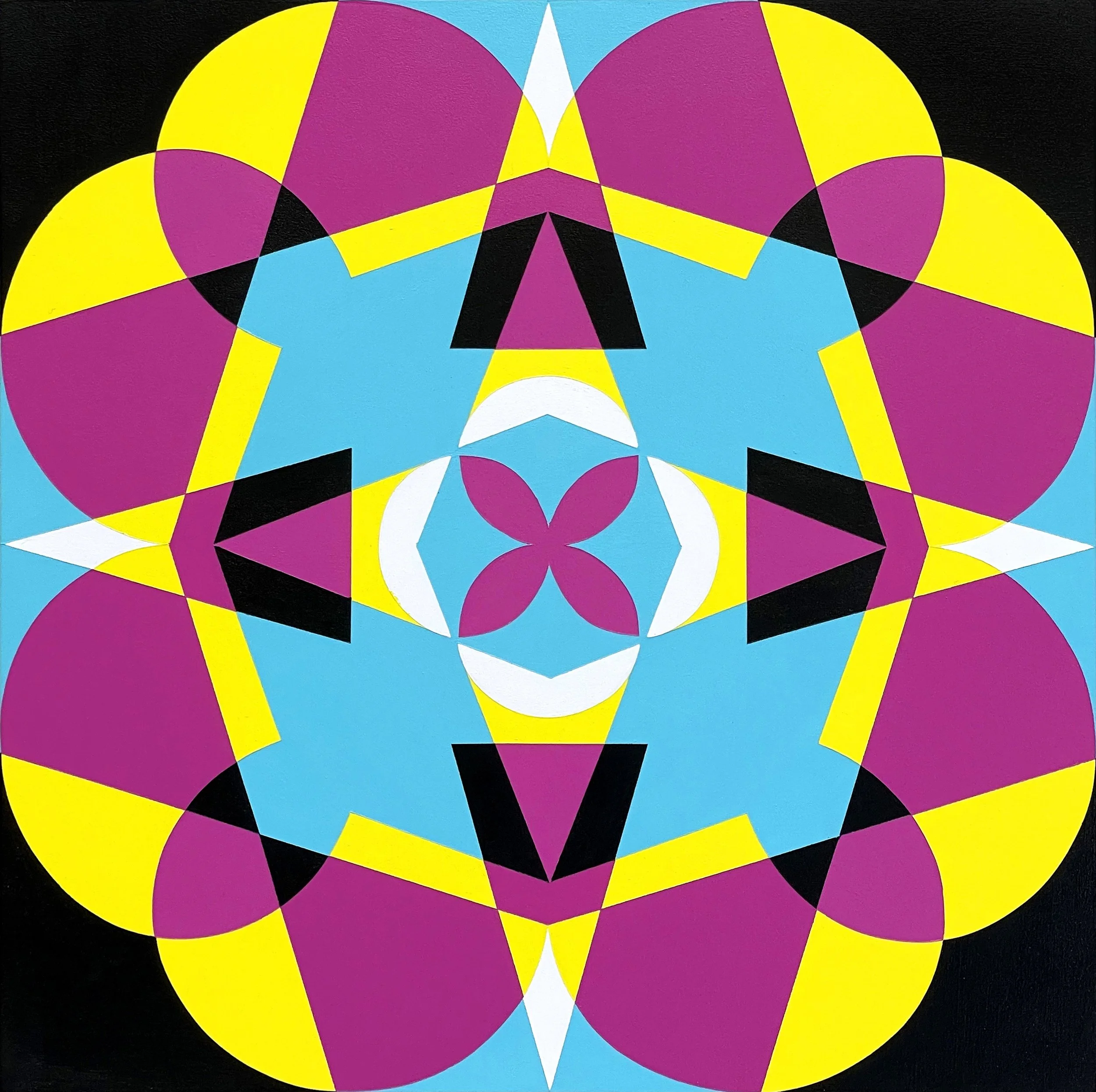  7.6 No.9   acrylic on wooden panel, 30 × 30 cm, 2021