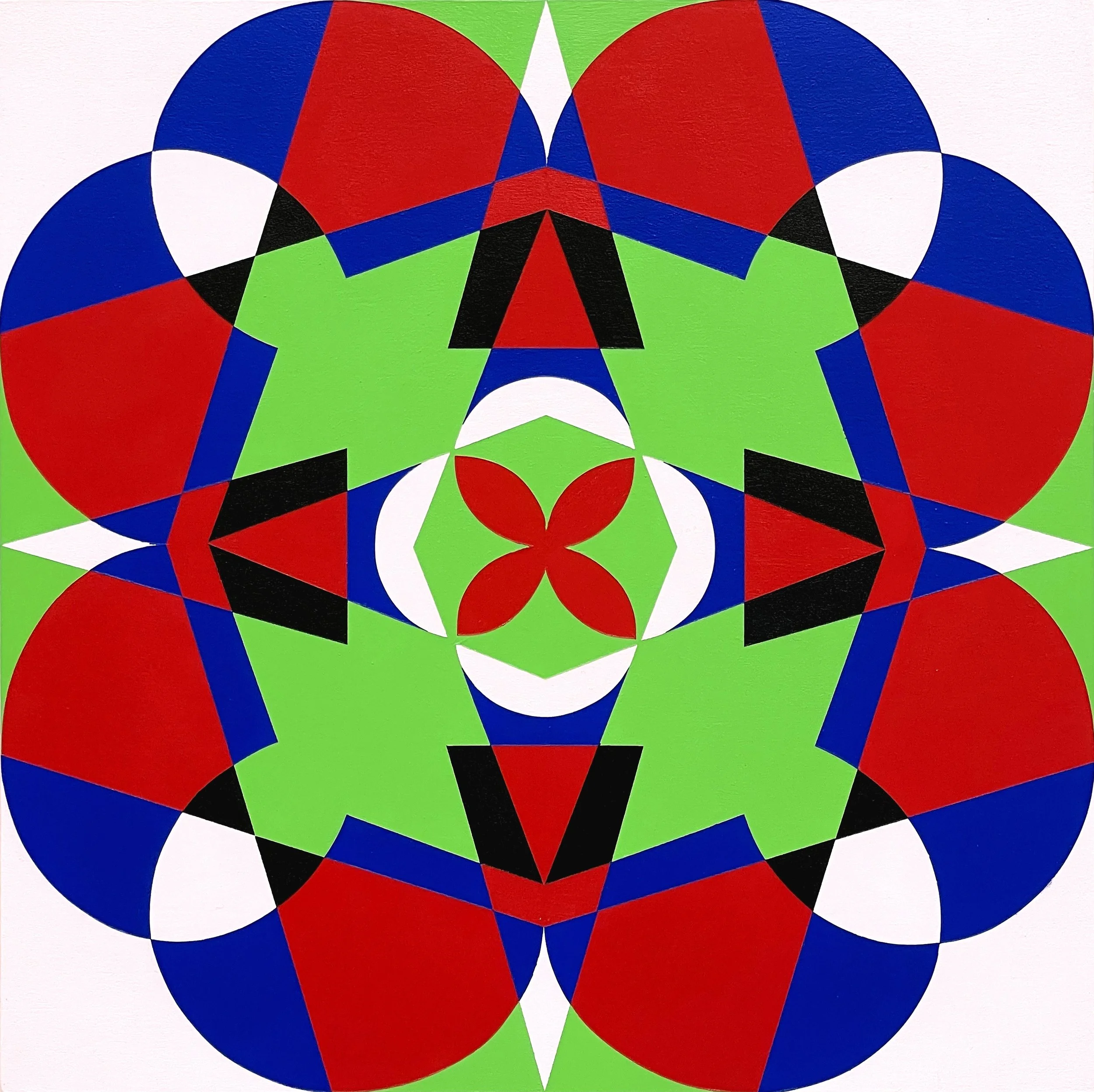  7.6 No.6   acrylic on wooden panel, 30 × 30 cm, 2021