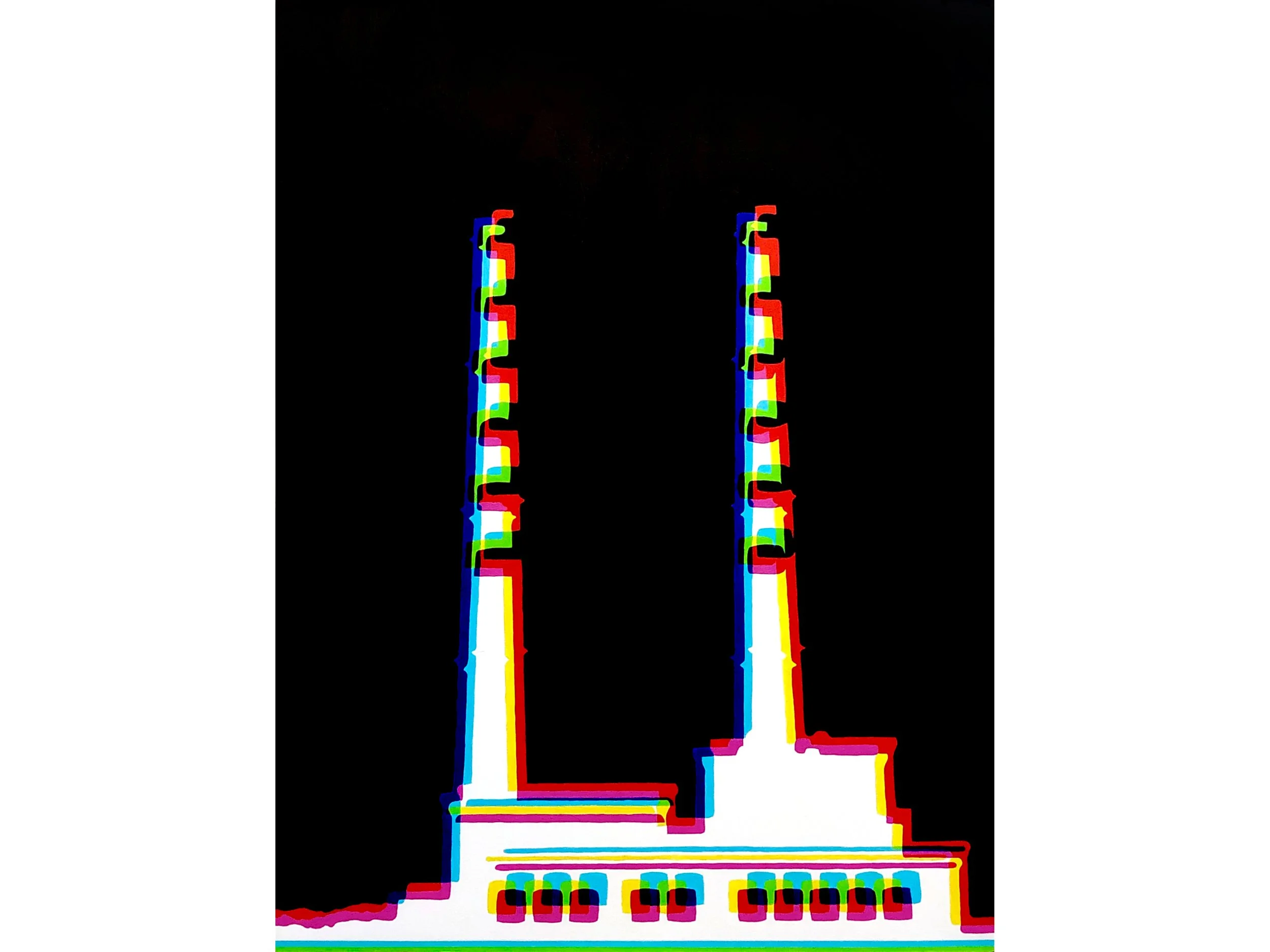 'The Pigeon House',  acrylic on woodem panel, 61 × 46 cm, 2020