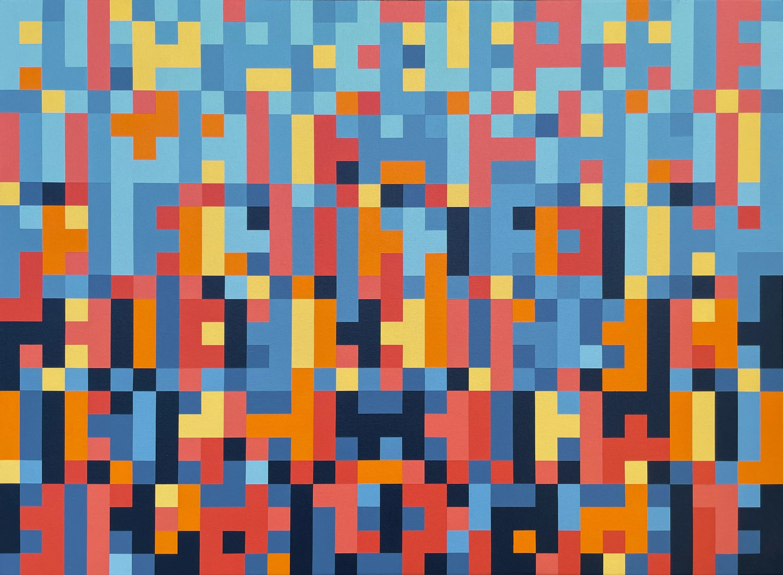 'No Matter', acrylic on canvas, 76 x 56cm, 2025