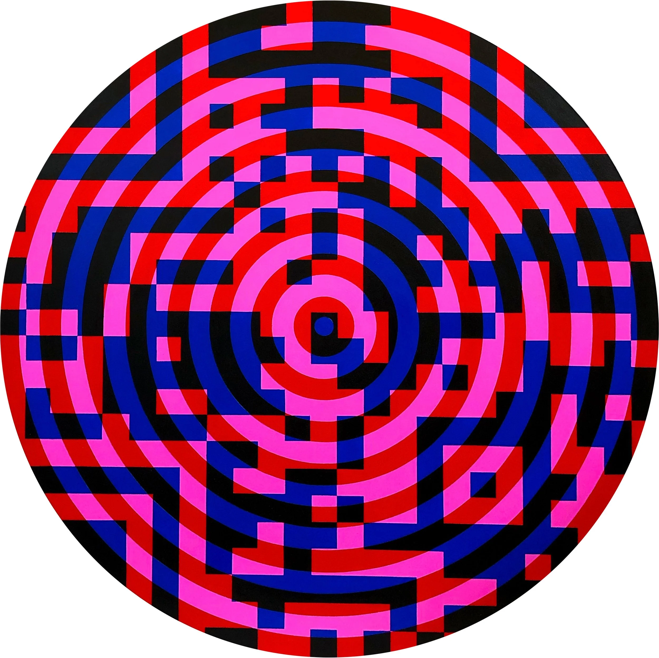 'Check In To 2021',  acrylic on wooden panel, 60 × 60 cm, 2020