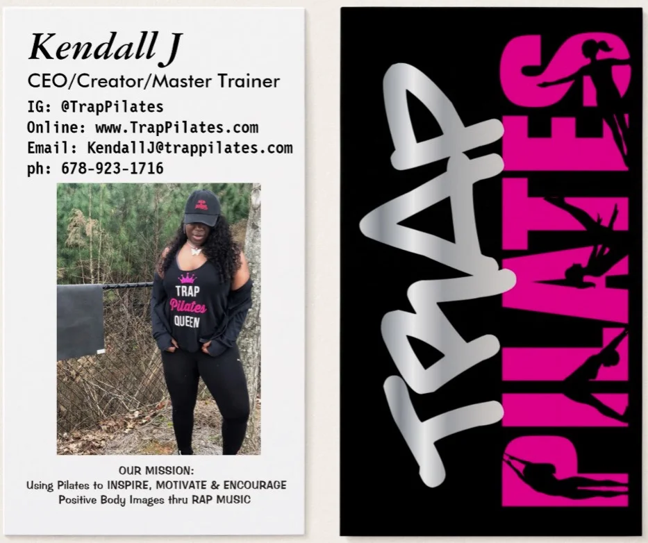 Trap Pilates Instructor Business Cards