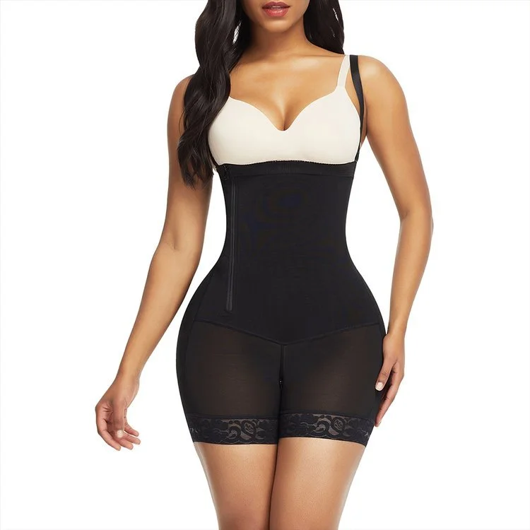 Stage 1 FAJA | Detachable Straps Side Zip Bodysuit (Zippered Opening)
