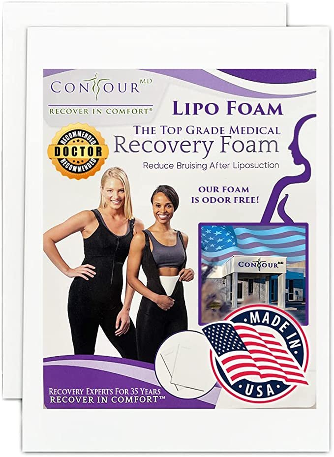 Lipo Foam Sheets for Post Surgery, Surgical Compression Garments. For Lipo,  Fajas, Ab Flattening, BBL, and more. (SET of 2) — AlterEgo Pilates/Fitness  & Recovery House