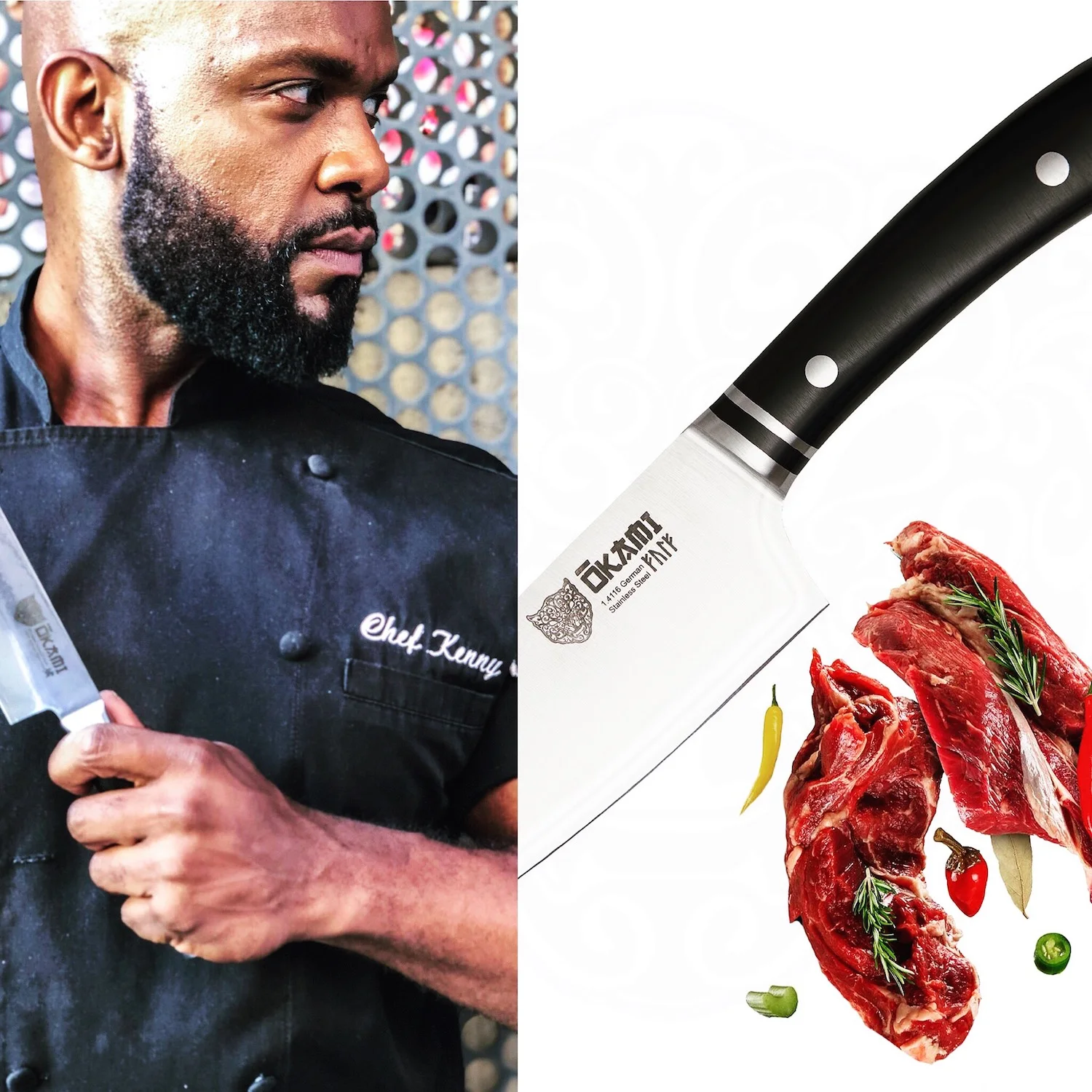 Chef Kenny Partners with Ōkami Knives 