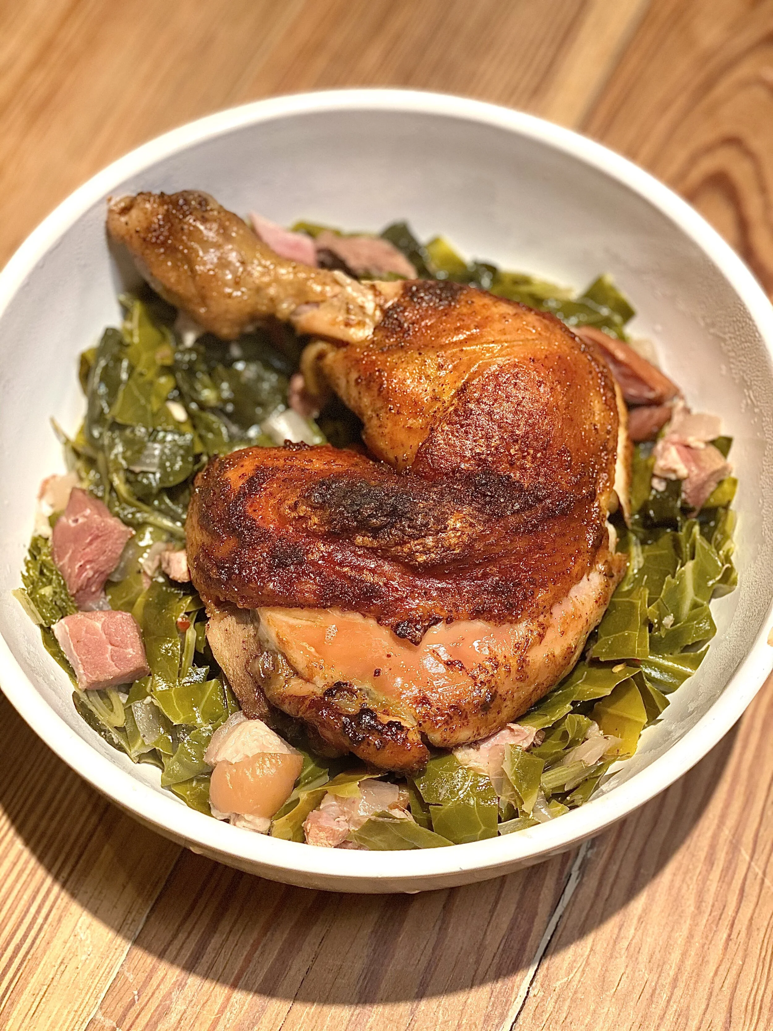 Crispy-Skin, Dry Brined, Chicken Confit