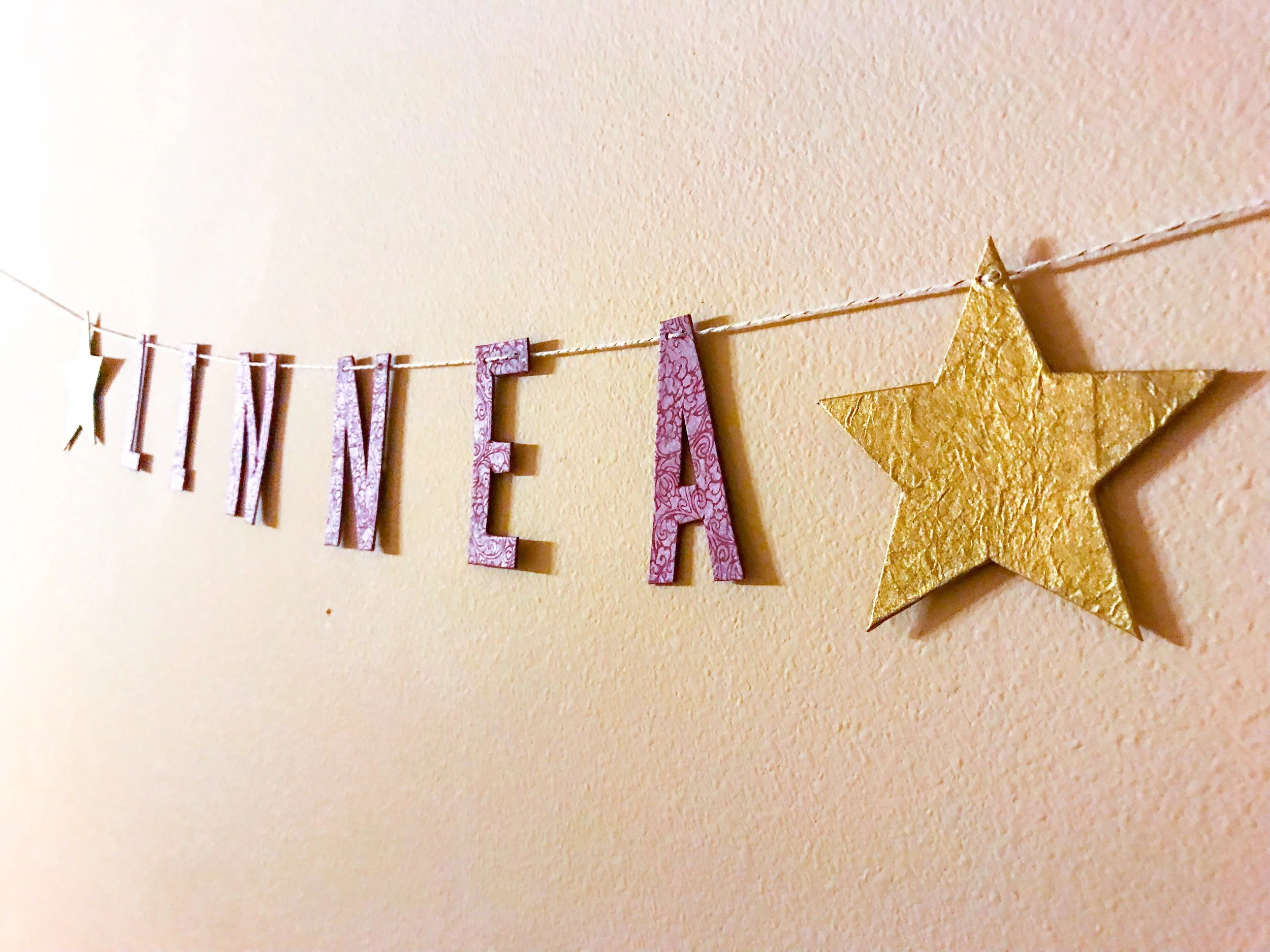 Handmade Name Banner