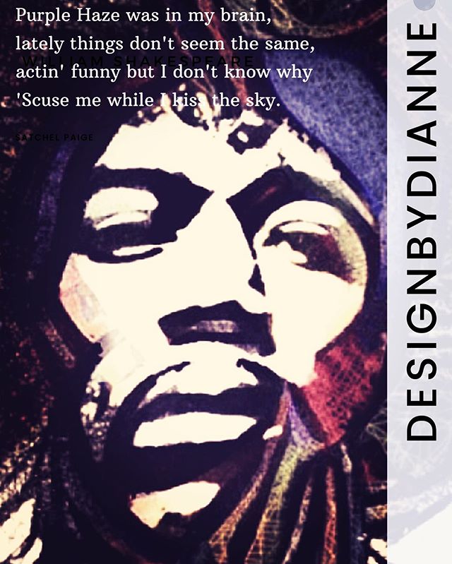 #PurpleHaze was in my brain,
lately things don't seem the same,
actin' funny but I don't know why
'Scuse me while I kiss the sky.
Purple Haze all around,
don't know if I'm coming up or down.
Am I happy or in misery?
Whatever it is, that girl put a sp