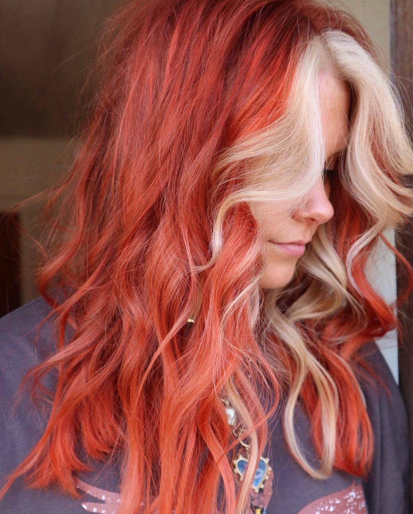 Red hot ❤️&zwj;🔥 || @the.hair.rocker at the Florence Co Op