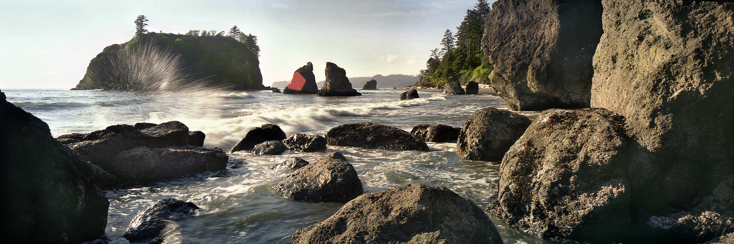 Ruby Beach Wa. 6x17 film images scanned 24" x72 " print available