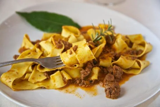 Pappardelle with wild boar ragù