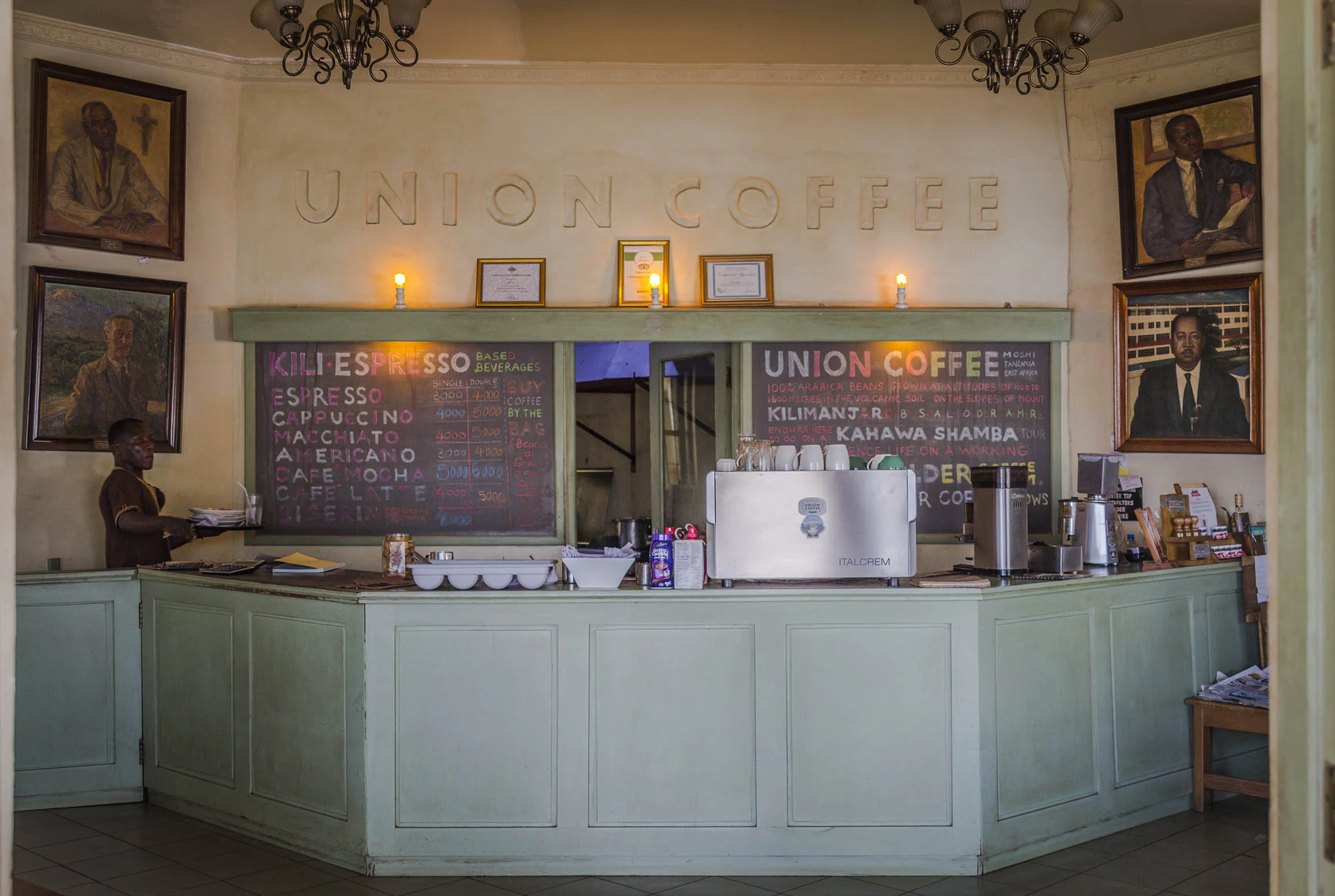 Union Coffee. Nuestro café favorito en Moshi.