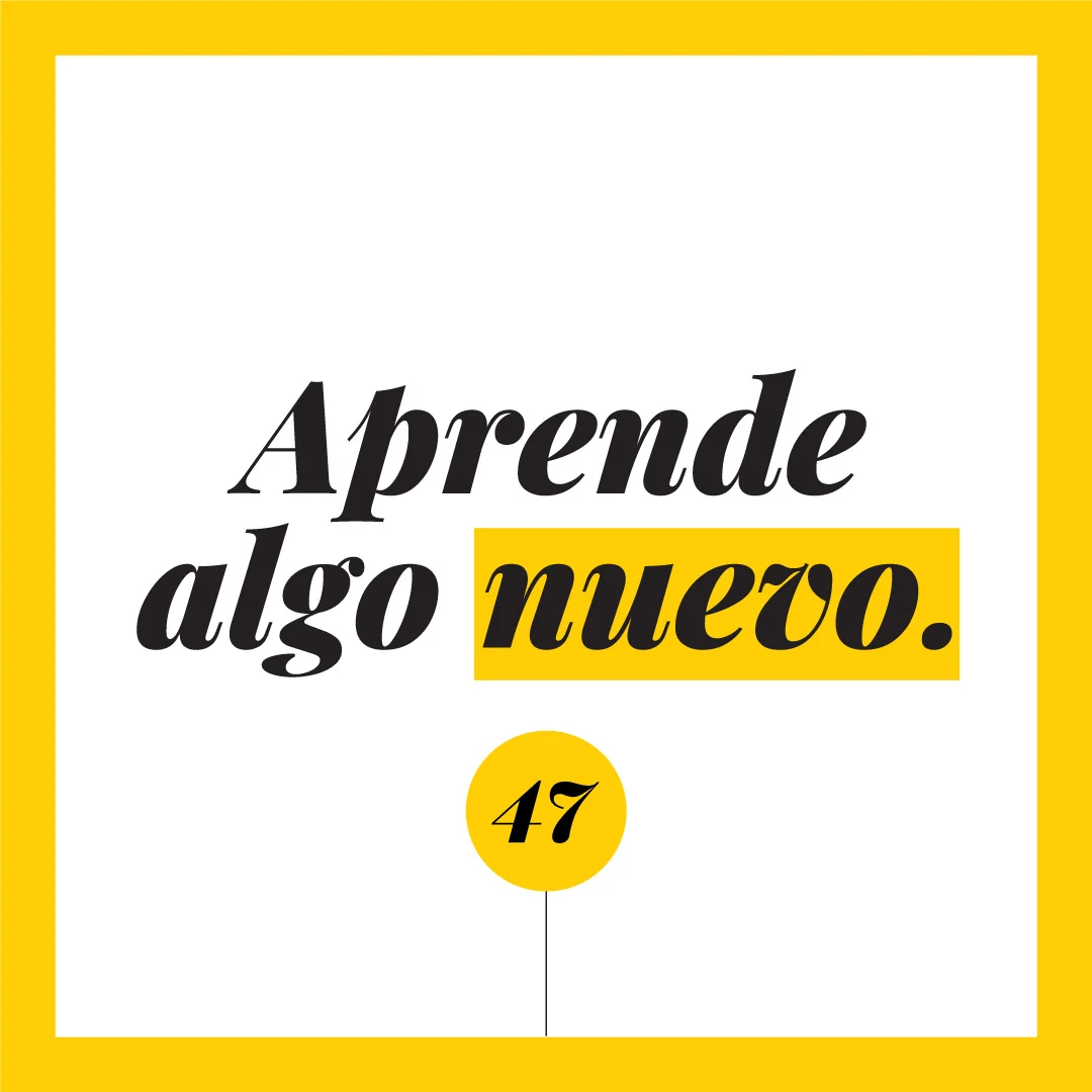 Aprende algo nuevo.