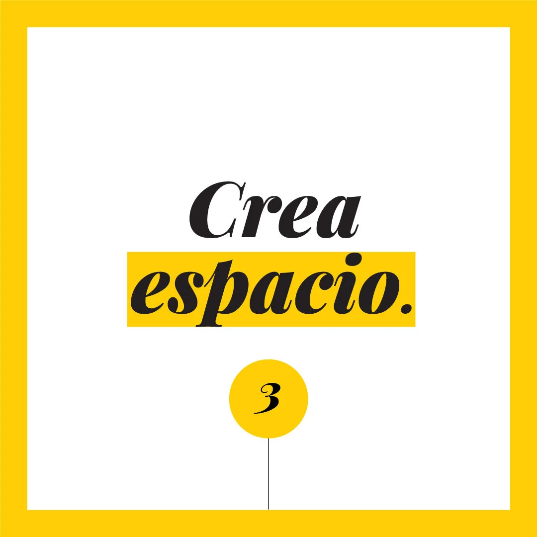 Crea espacio.
