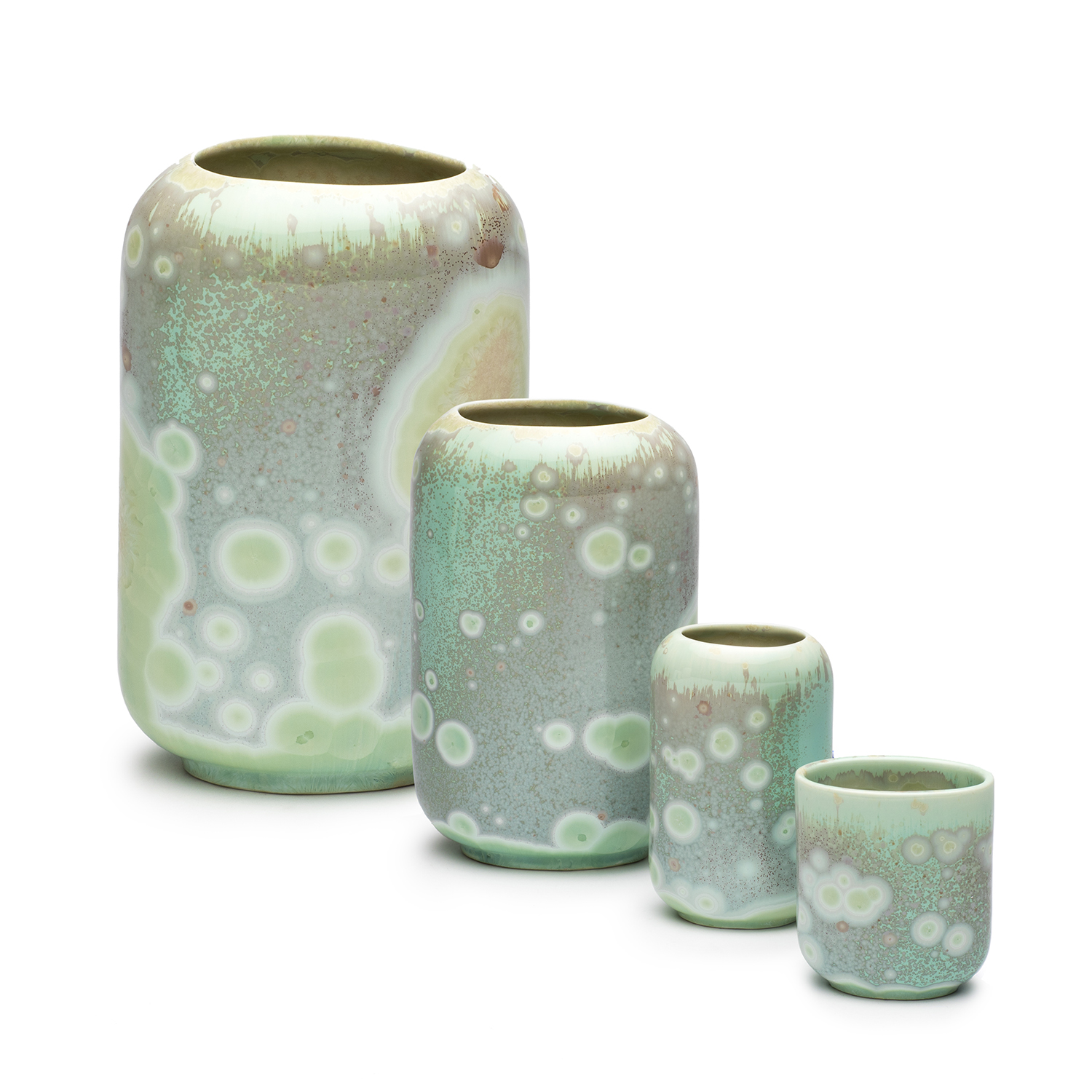 Crystalline Vase - Jade