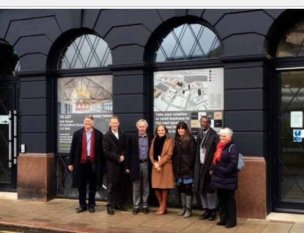 Sir Nicholas Serota, Chair of Arts Council England, visits Luton + The Hat District
