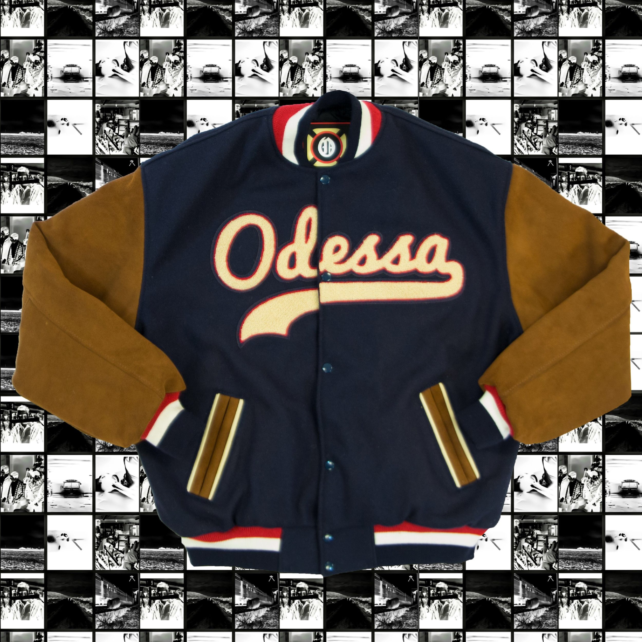 Suede Sleeve Varsity Jacket