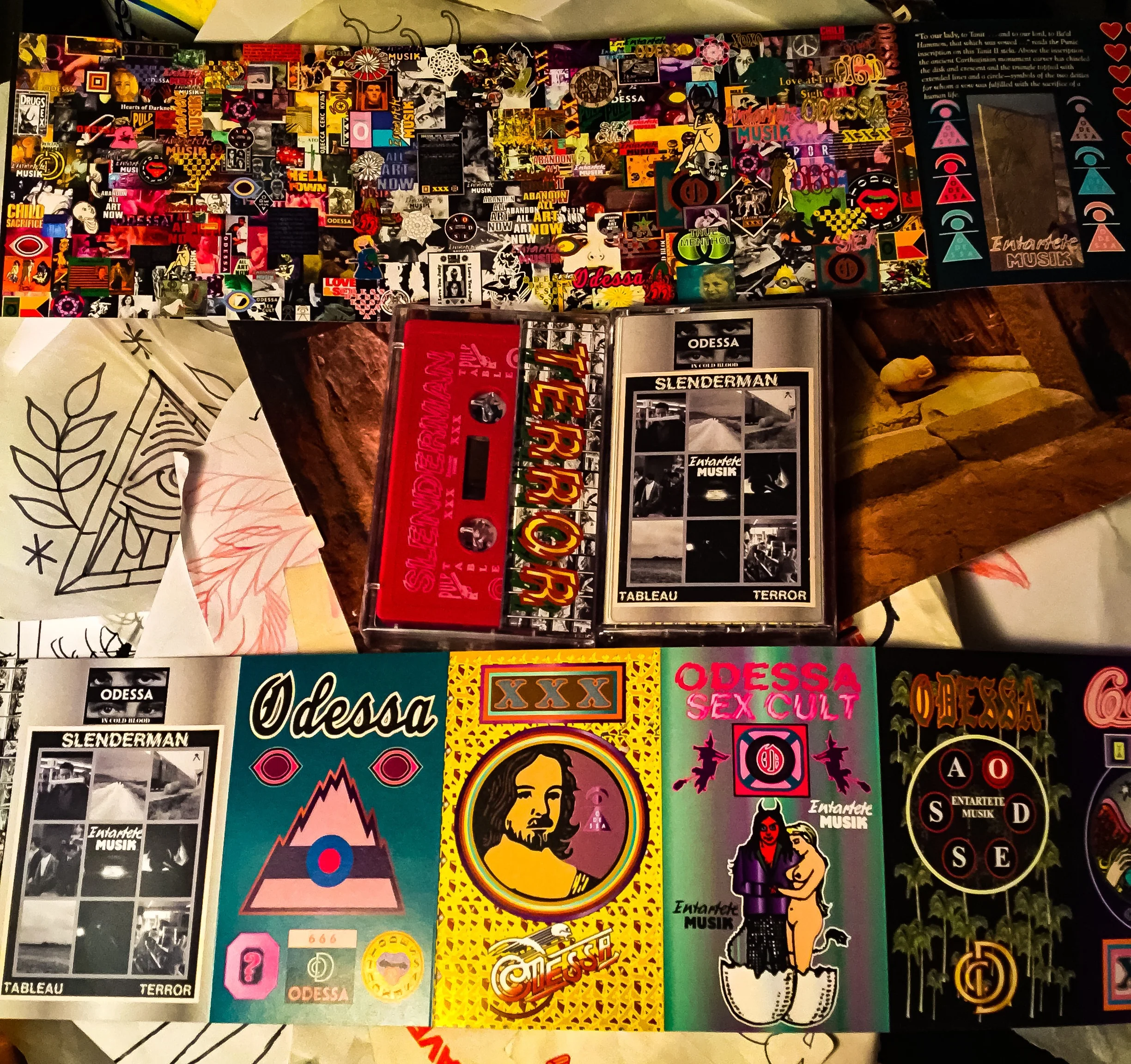 SLENDERMAN: Tableau / Terror Cassette Tape (ENTARTETE MUSIK/Odessa Records)