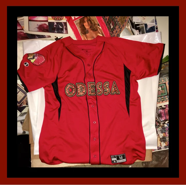 Navajo Sublimated Twill Baseball Jersey (Red)