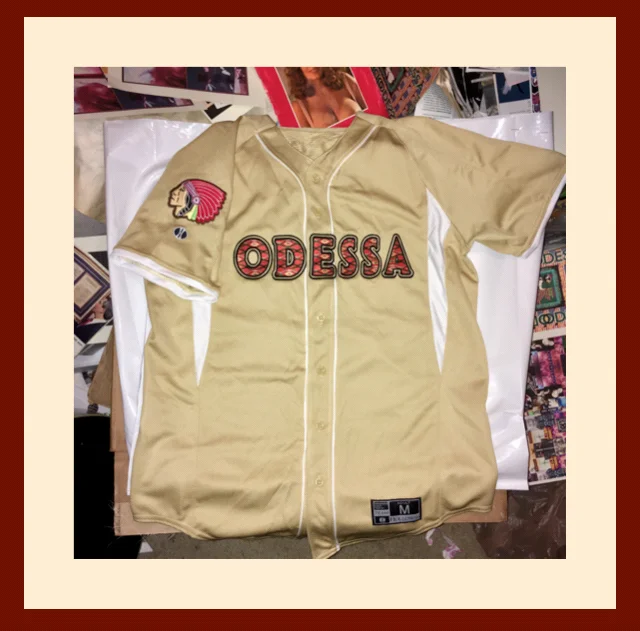 Navajo Sublimated Twill Baseball Jersey (Vegas Gold)