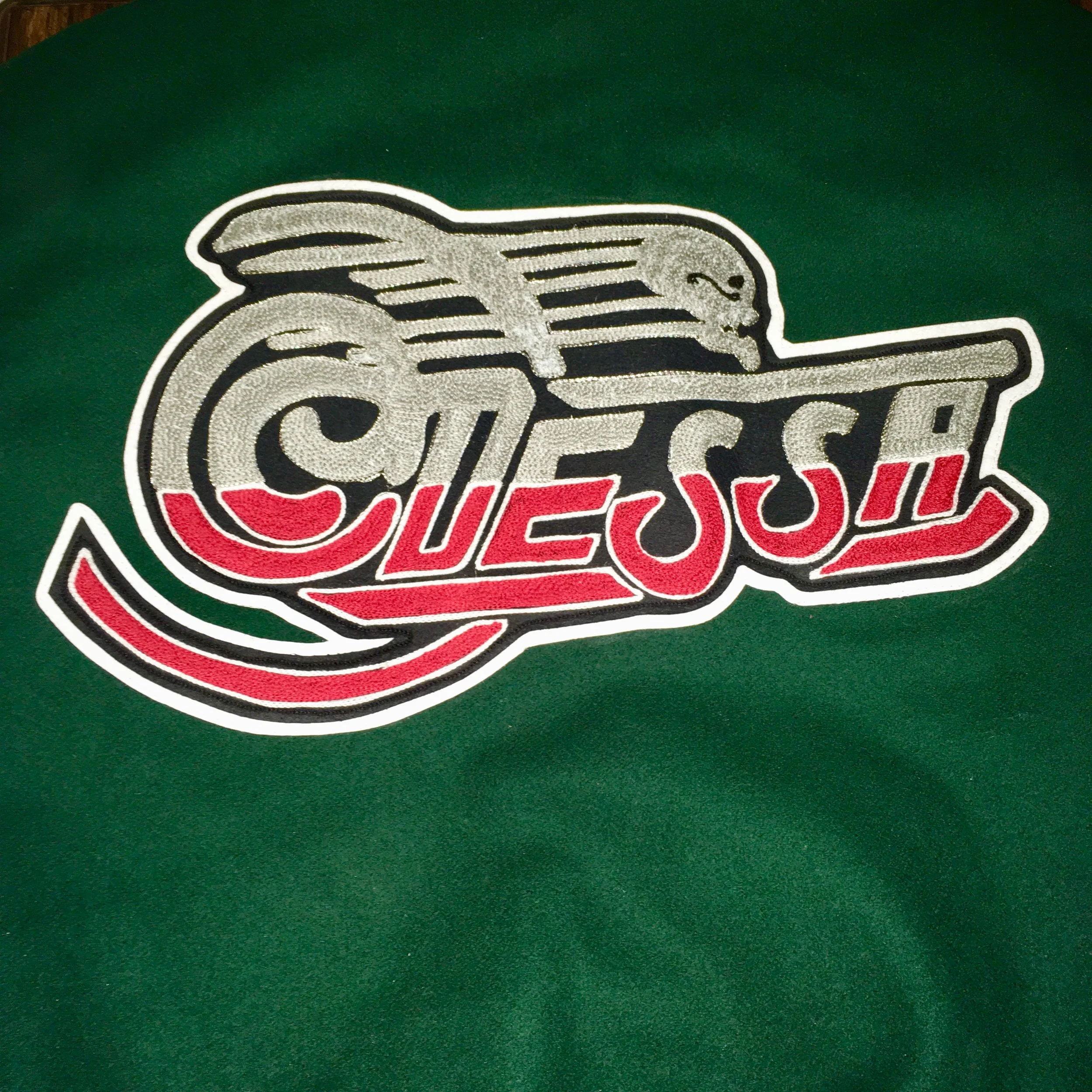 Christine Varsity Jacket (Forest / Black)