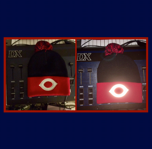 Natti 3m/Felt Pom Beanie (Navy and Red)