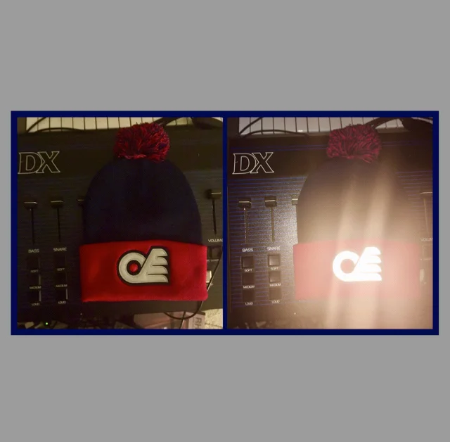 Fliers 3m/Felt Pom Beanie (Navy and Red)