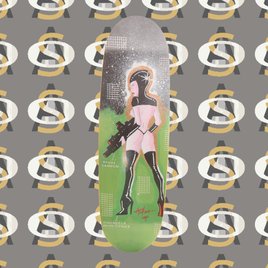 Alan Oldham Painting Shaped Deck