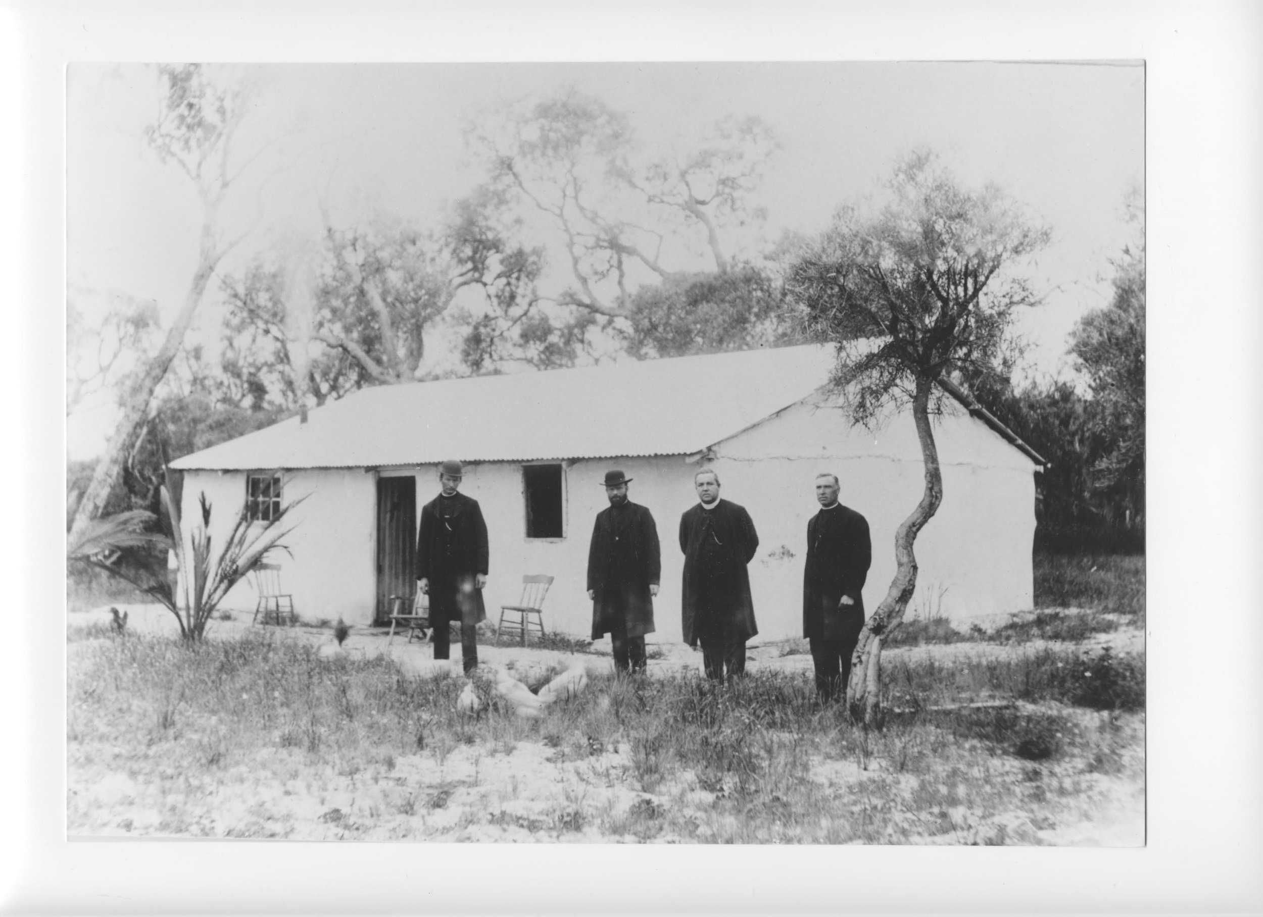 The Old Shanty 1896 Michael Lalor, Daniel Howard, Thomas Ryan, Michael Boland.jpg