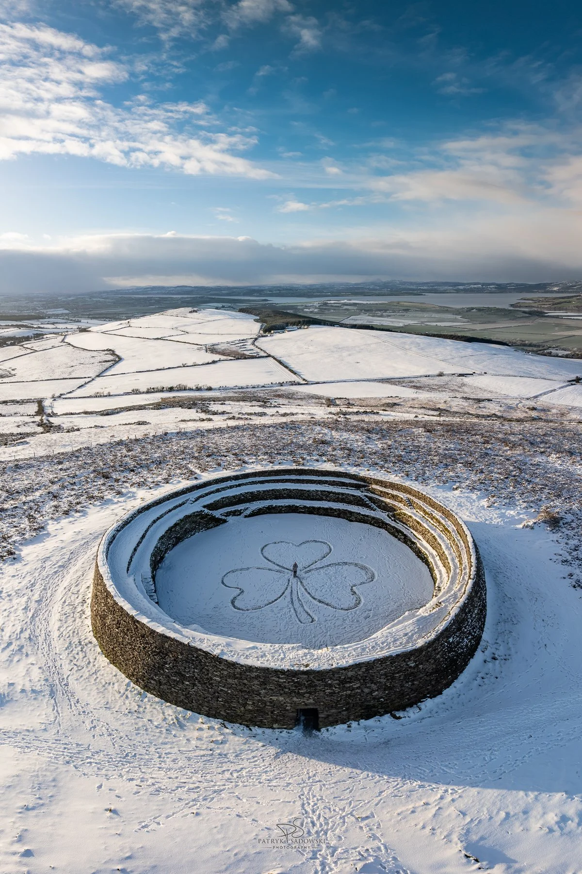 Grianan of Aileach in Snow