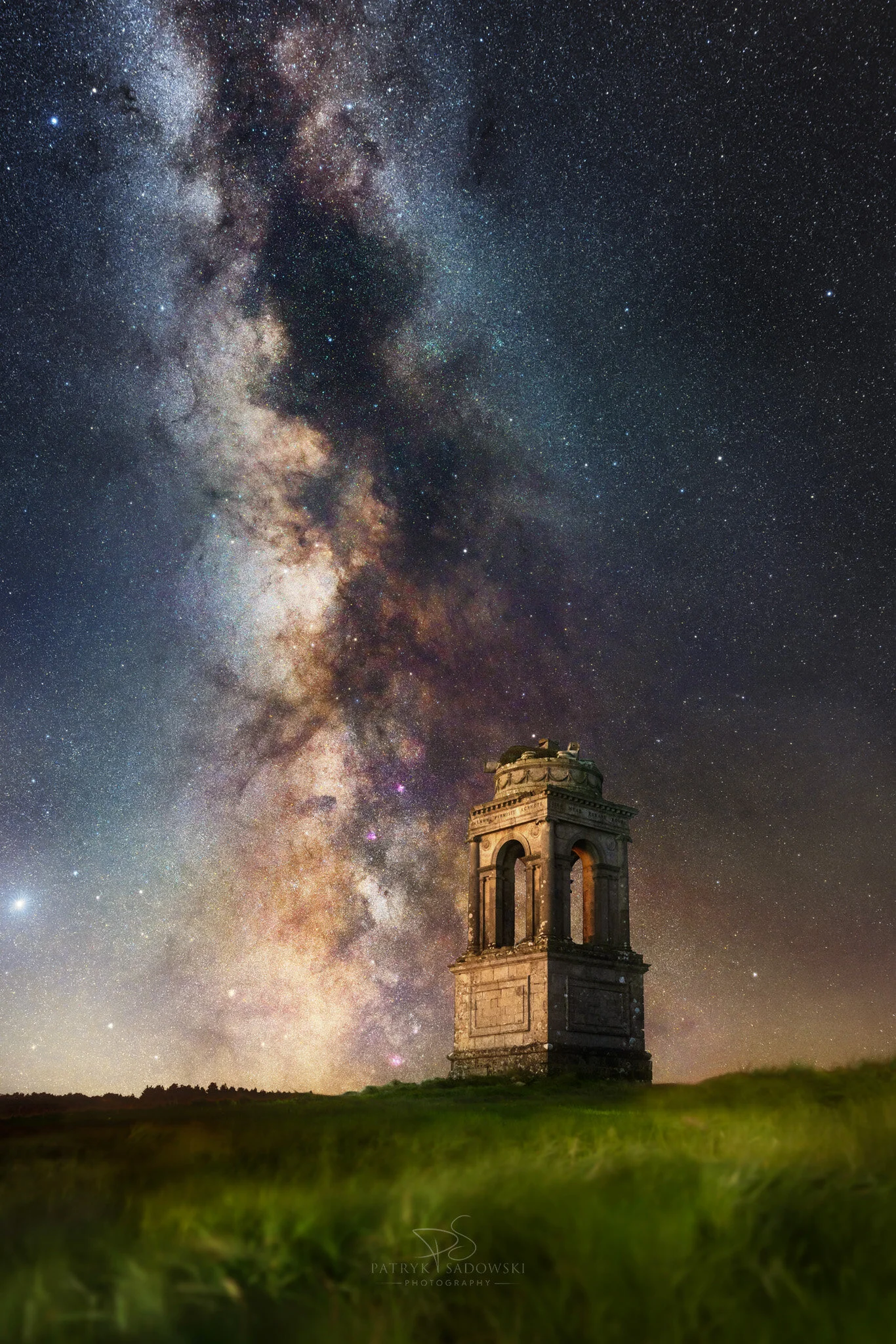 Mausoleum at Downhill Demesne and Milky Way