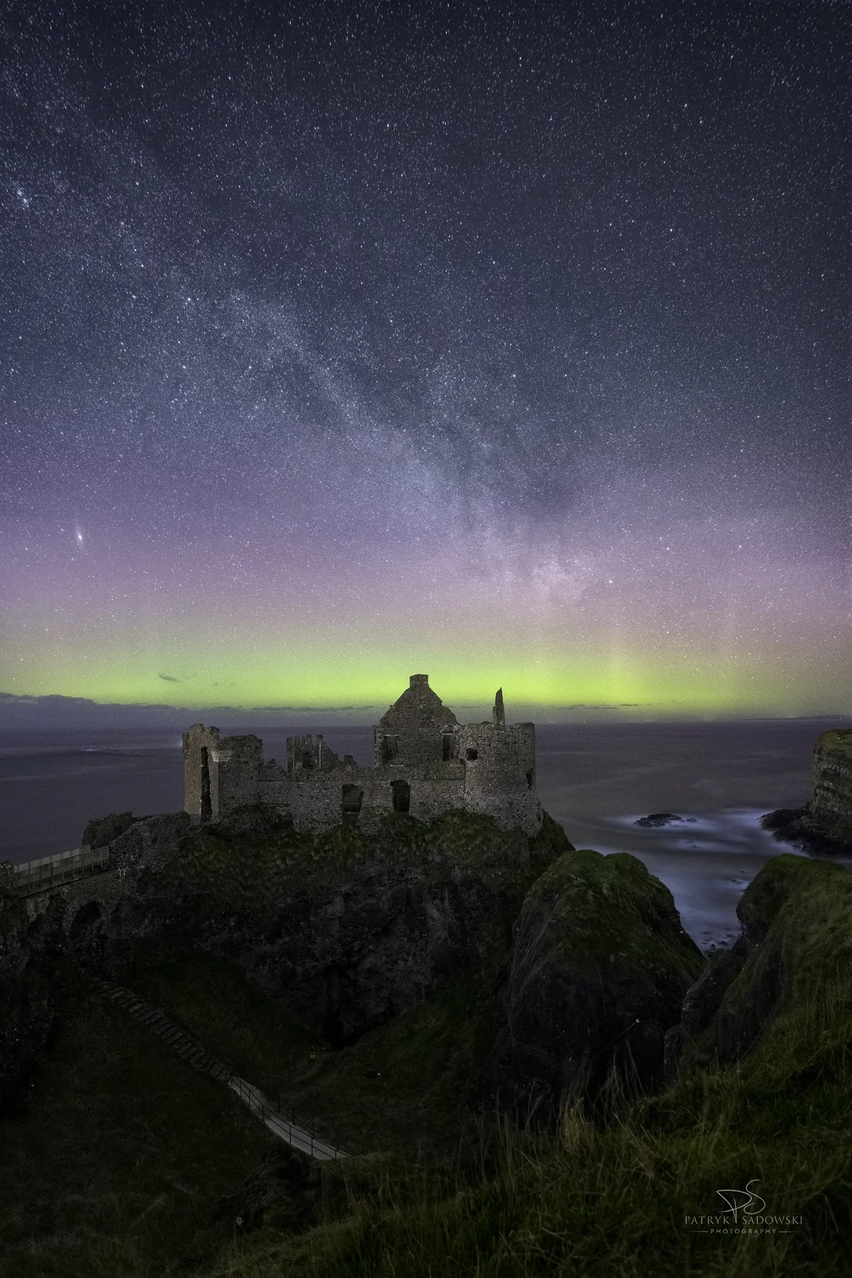 Dunluce Castle - Northern Lights