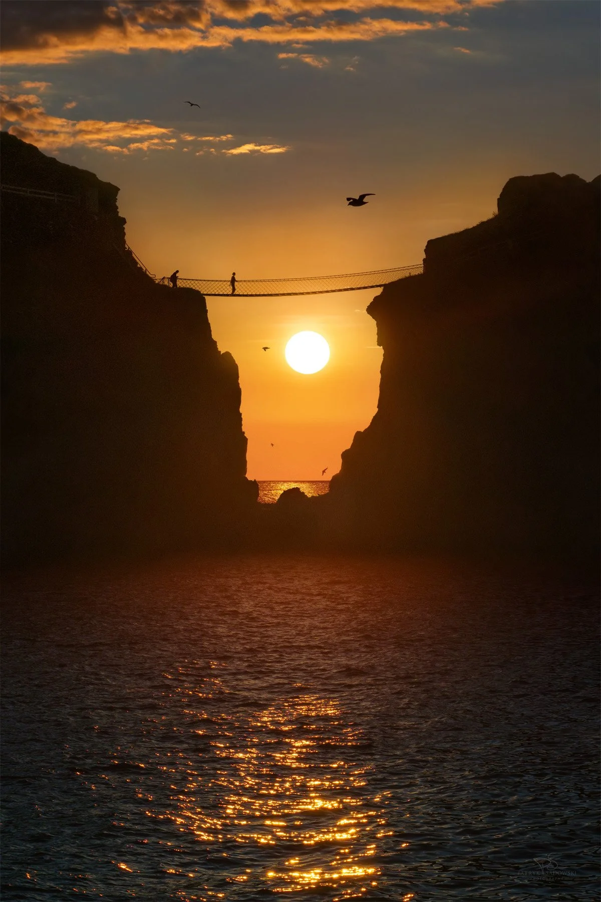 Sunset at Carrick-a-Rede 💚