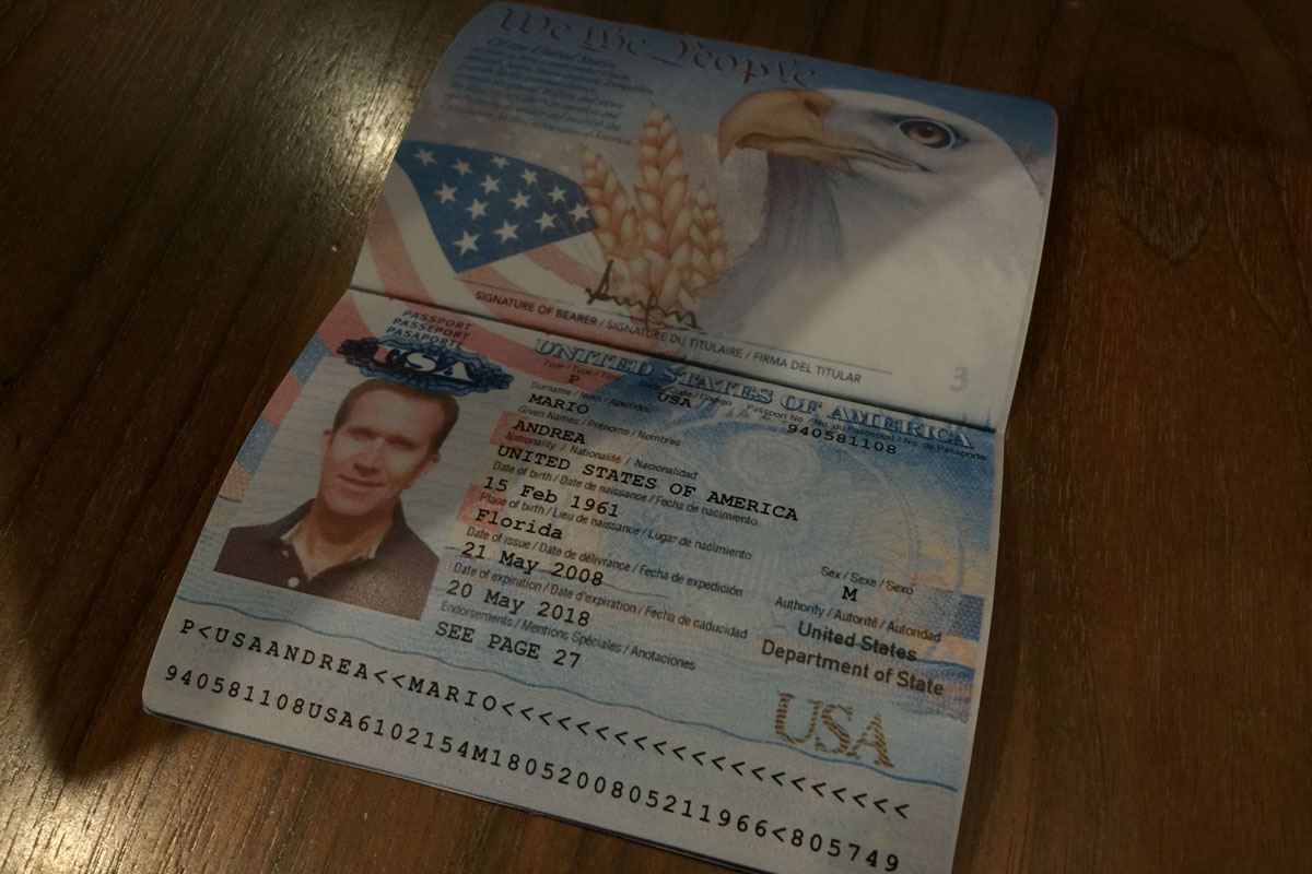 Crooked, out-of-focus Shadows across ID Angled Shot