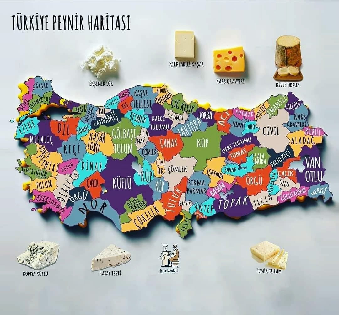 Cheese map of Turkey 🧀❤️🤌🏻