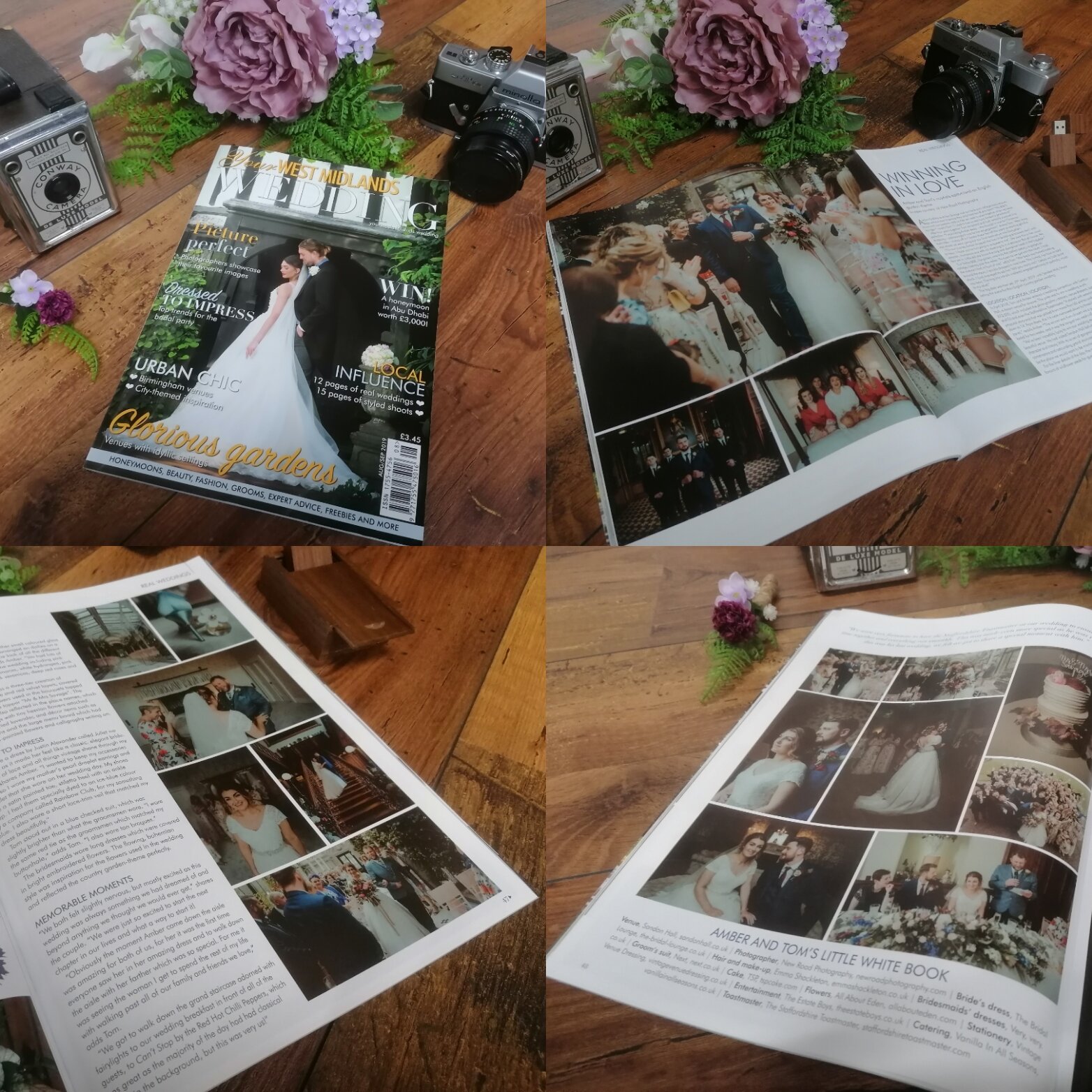 Your West Midlands Wedding magazine August/September 2019 issue, full wedding feature