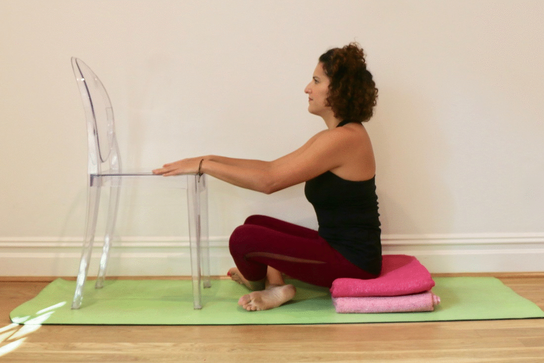CHAIR FORWARD FOLD: Back Release