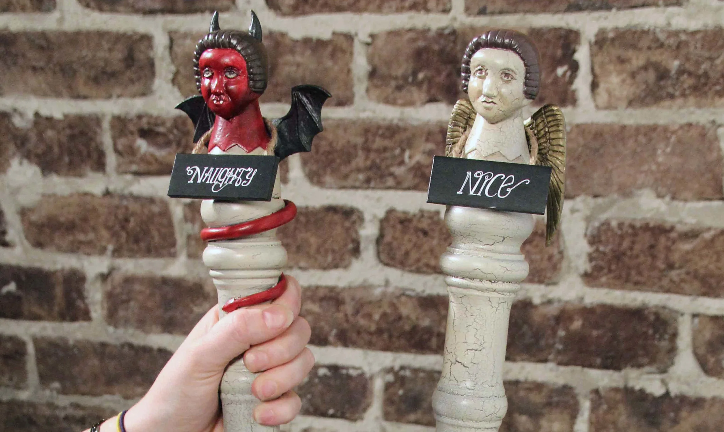 They also had beer on tap, so I made custom tap handles.