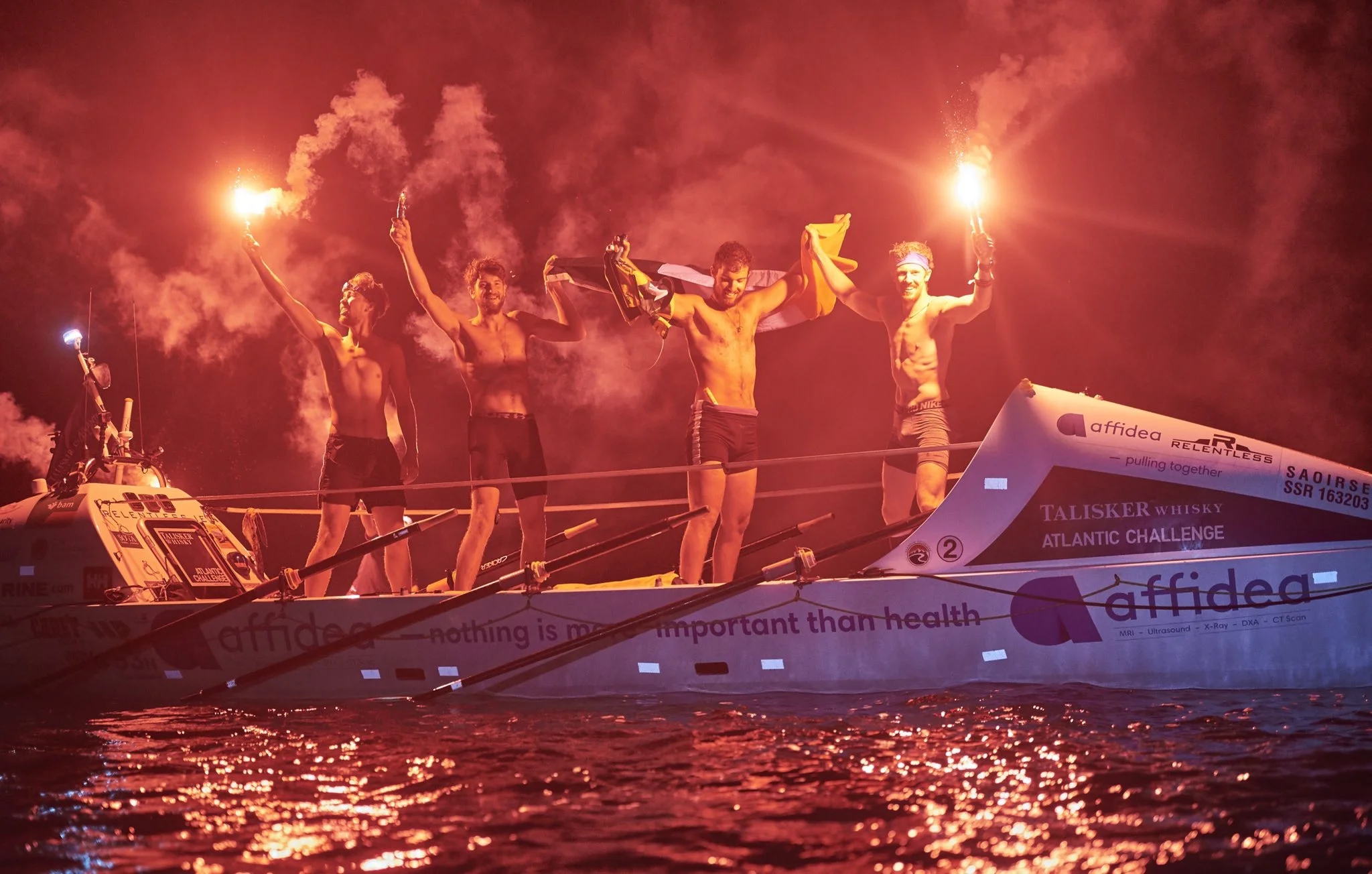Relentless rowers cross the Atlantic