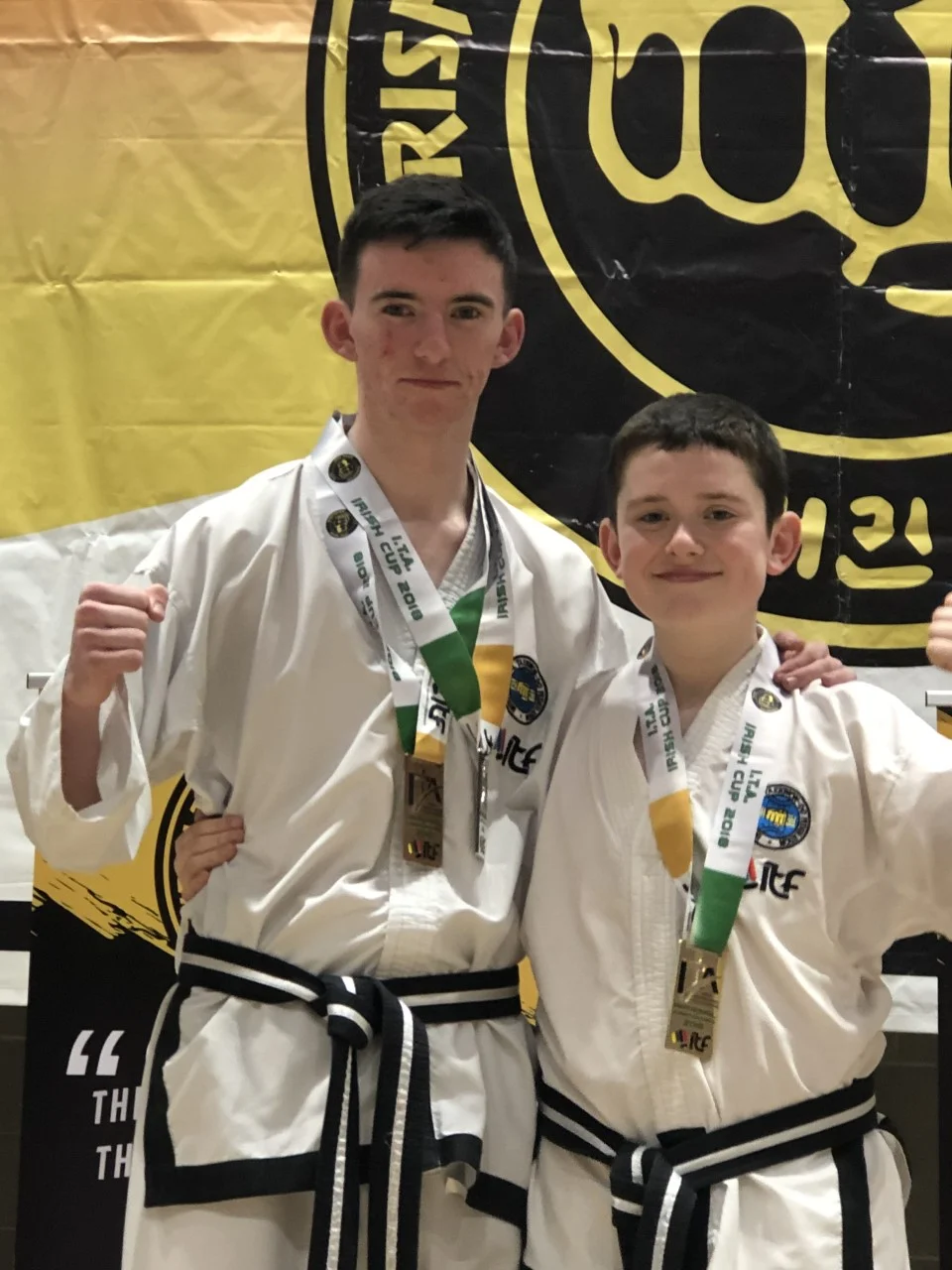  Whelan Brothers take gold silver and bronze in 2018 Taekwon-Do Irish Open 