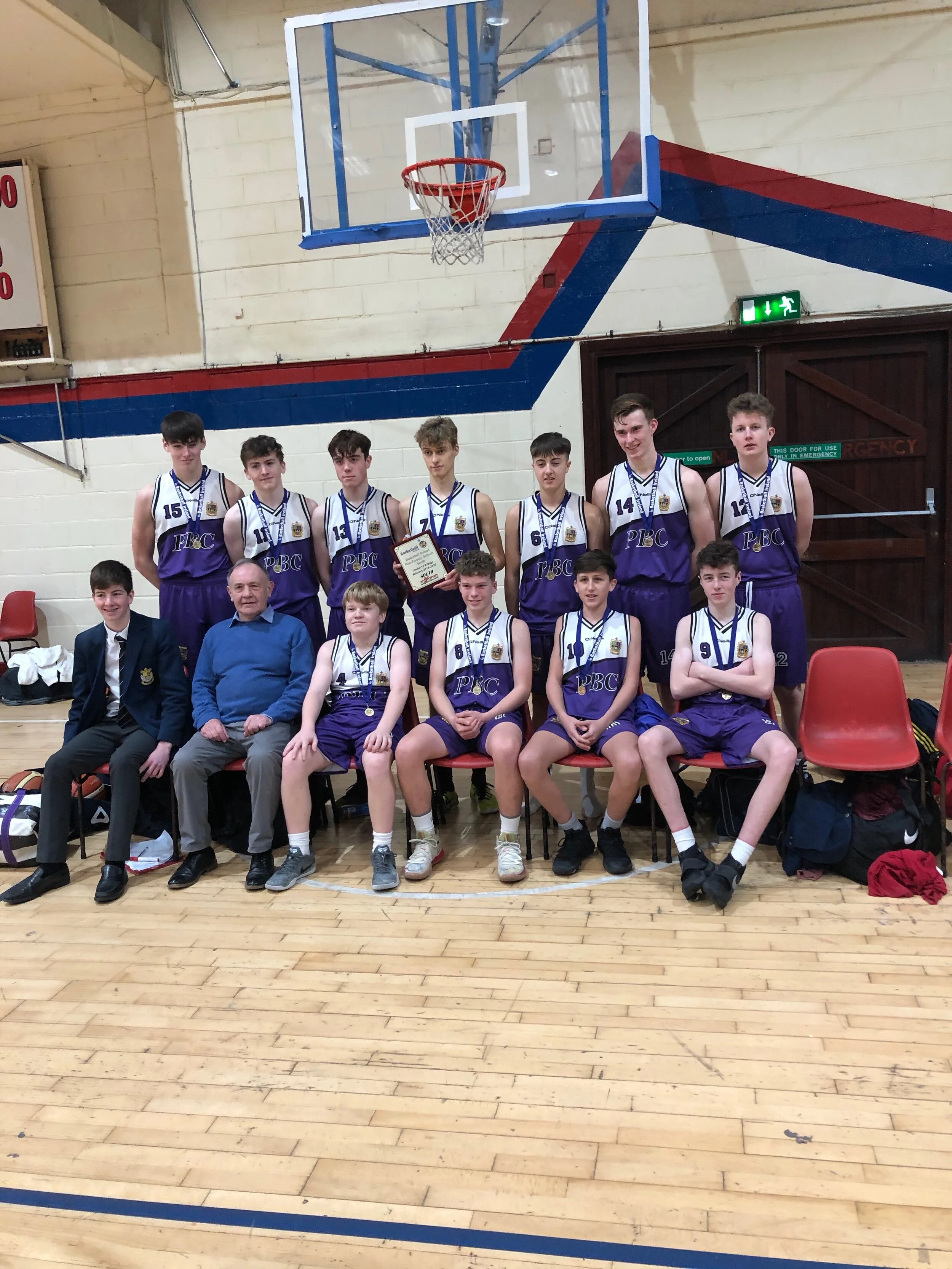 Under 16 Basketball team win the Cork Final 