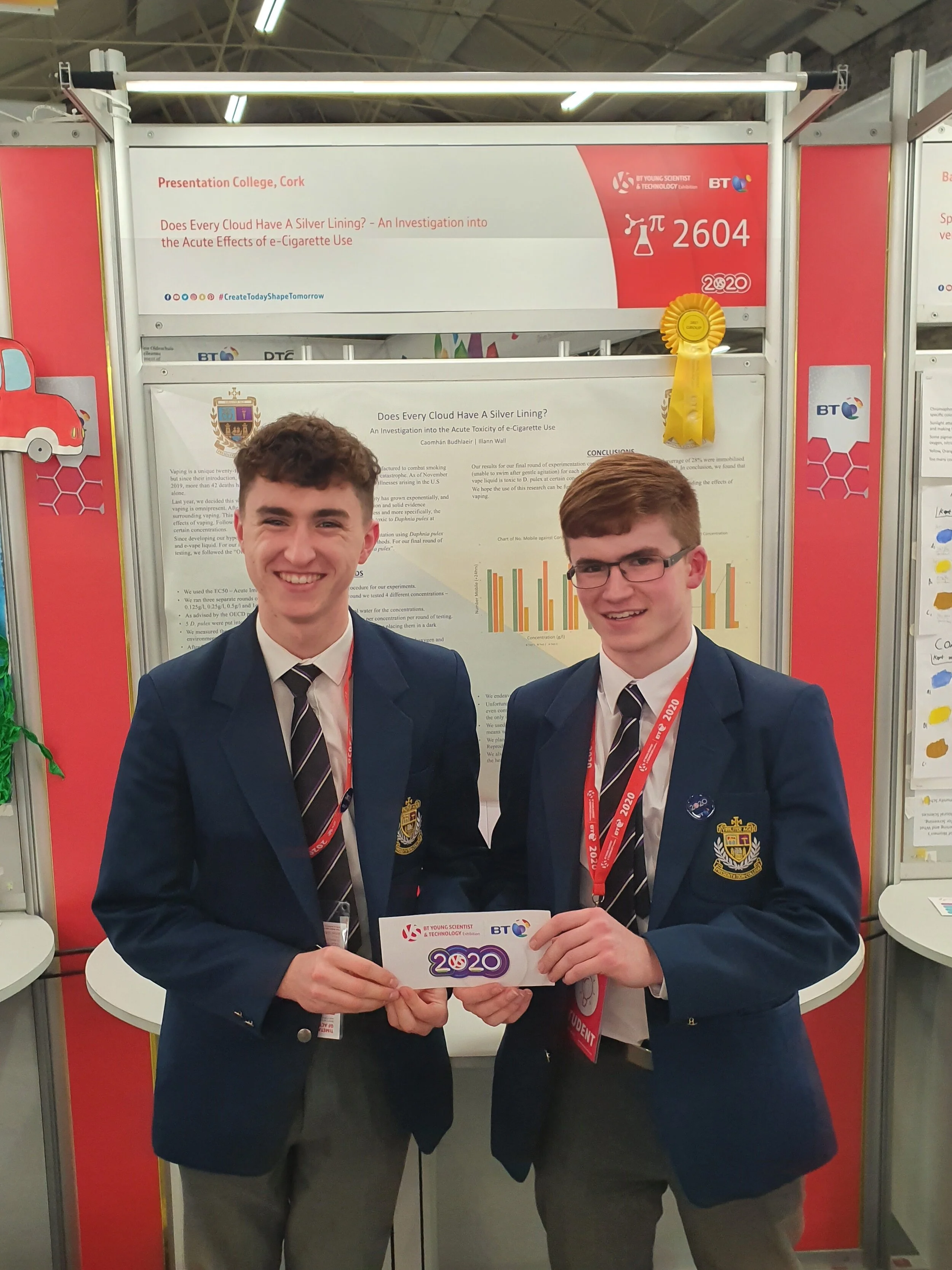 Pres boys do well at BT Young Scientist Competition