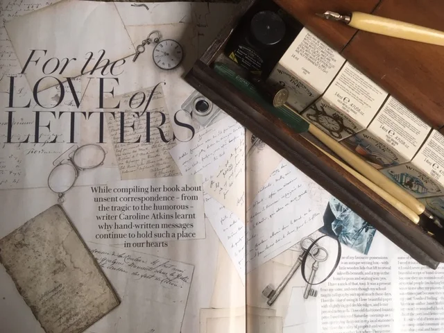 Caroline Atkins writes about letter-writing in the February issue of Country Living