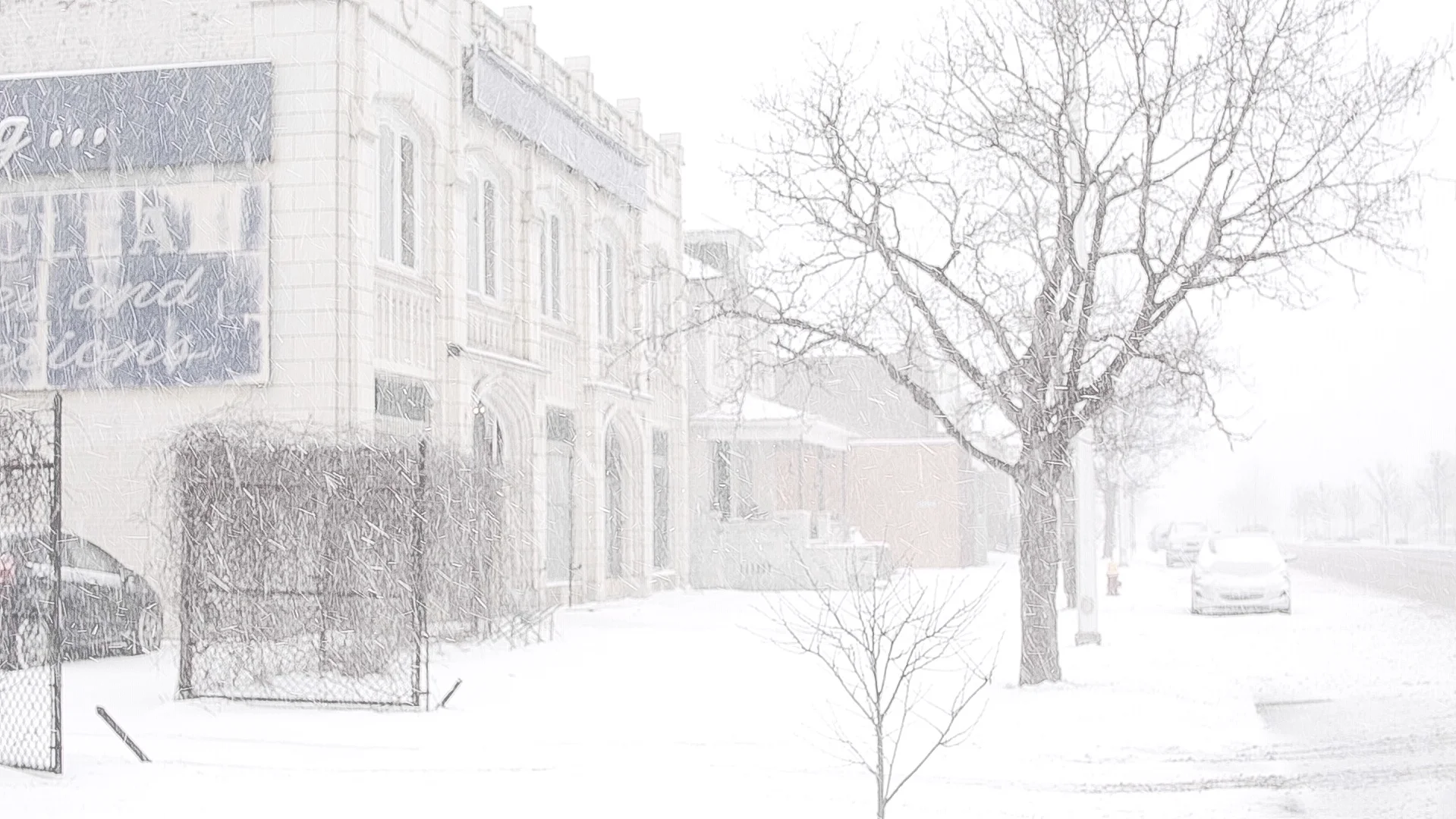 Jam handy film studios in the snow. photo - stewart french
