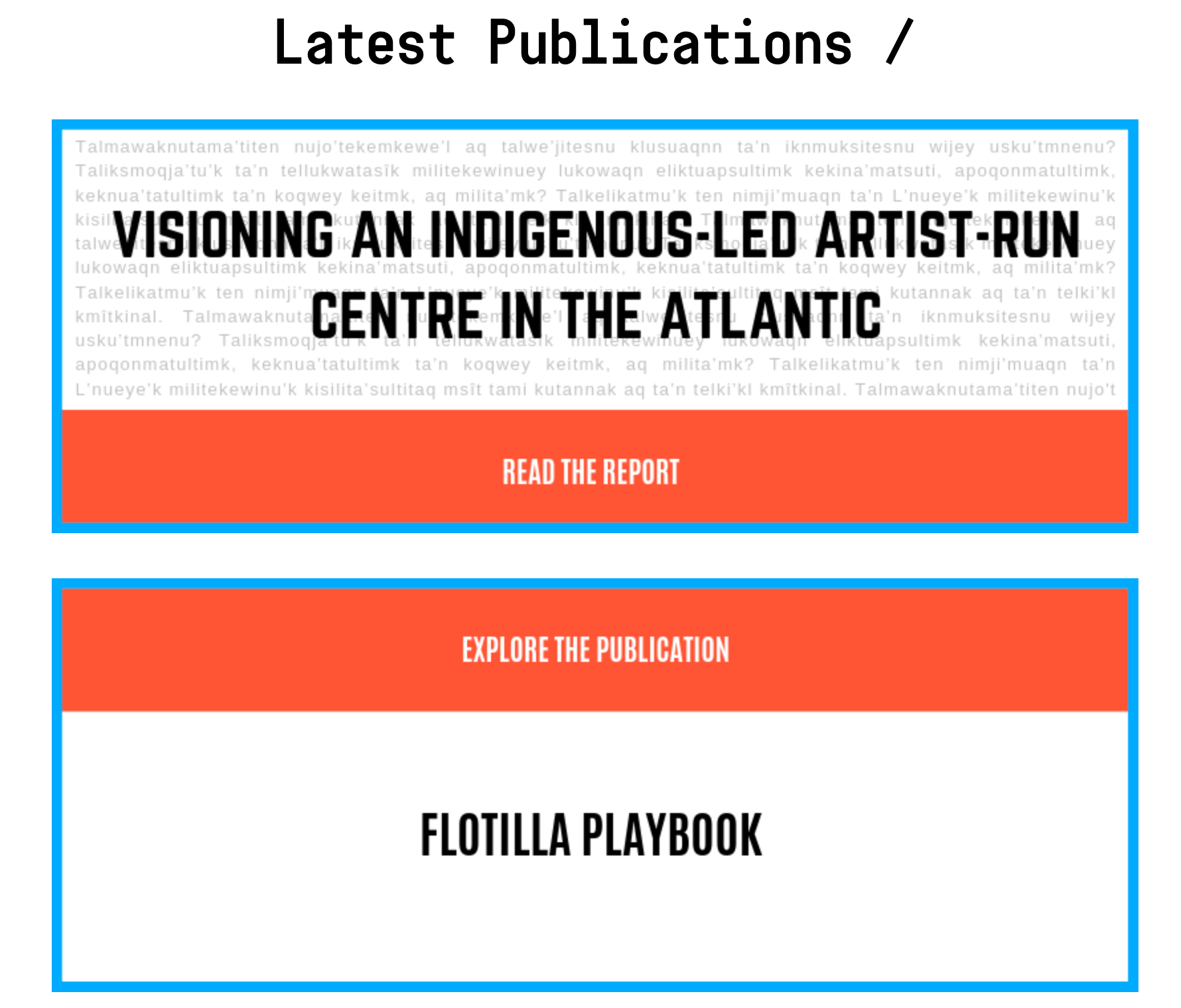 Flotilla/Flottille Re-Telling Project
