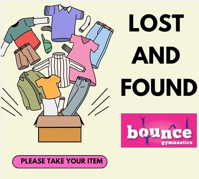 🧥🧤Bounce Blackrock 👗🧣

Forget something at the hall???? Don&rsquo;t worry it&rsquo;s in our lost and found 🥳

Don&rsquo;t forget to pick it up at your next class ☺️
