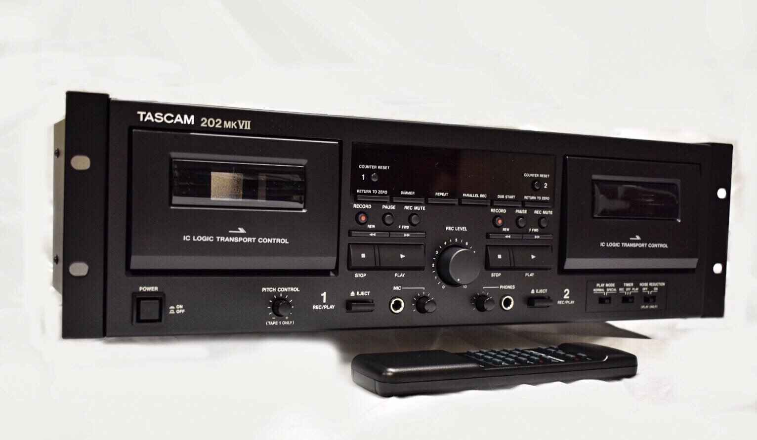 Tascam 202 mkVII Dual Cassette Recorder, New!