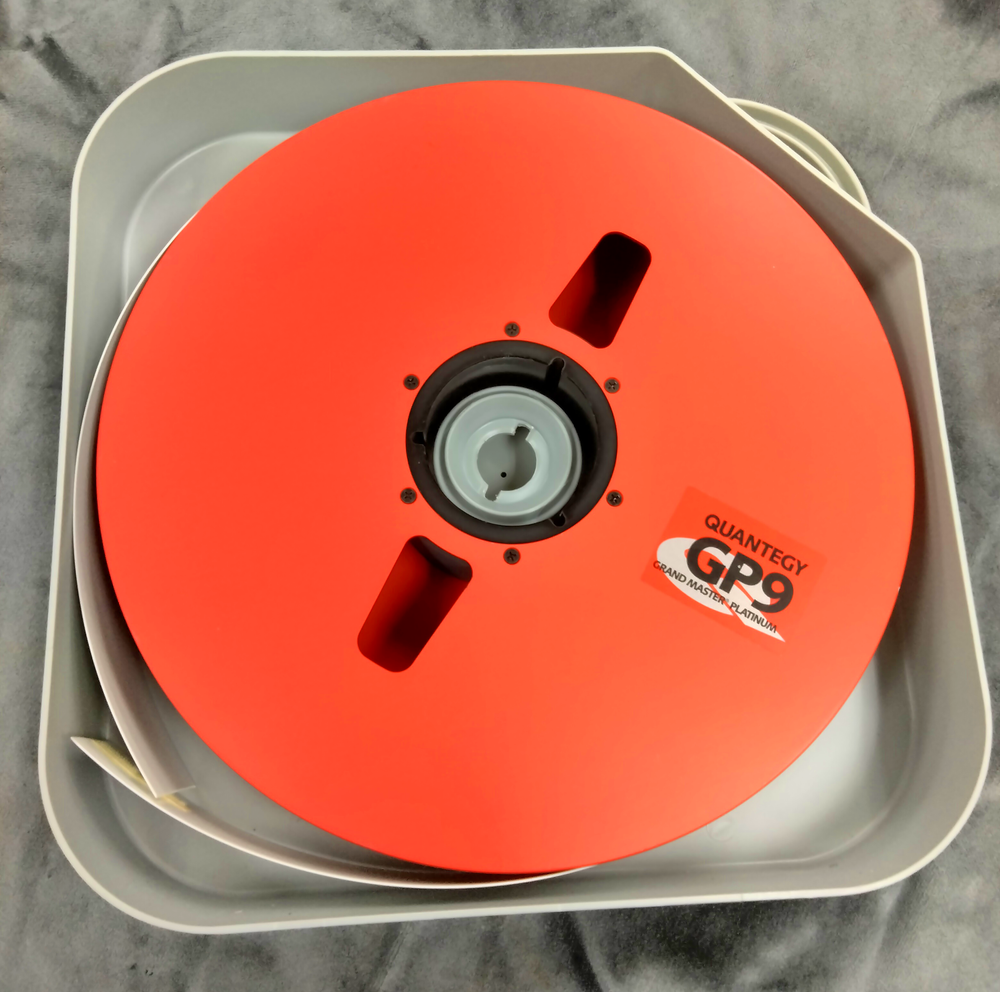 Master Tape 2″ x 2,500′ 10.5″ Precision Metal Reel Tape Care Box