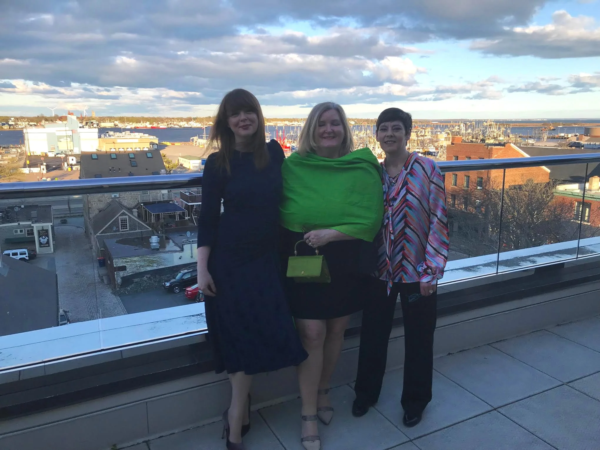 Mrs. Heidi Eastman with the representatives from the University of Glasgow summer STEM program.